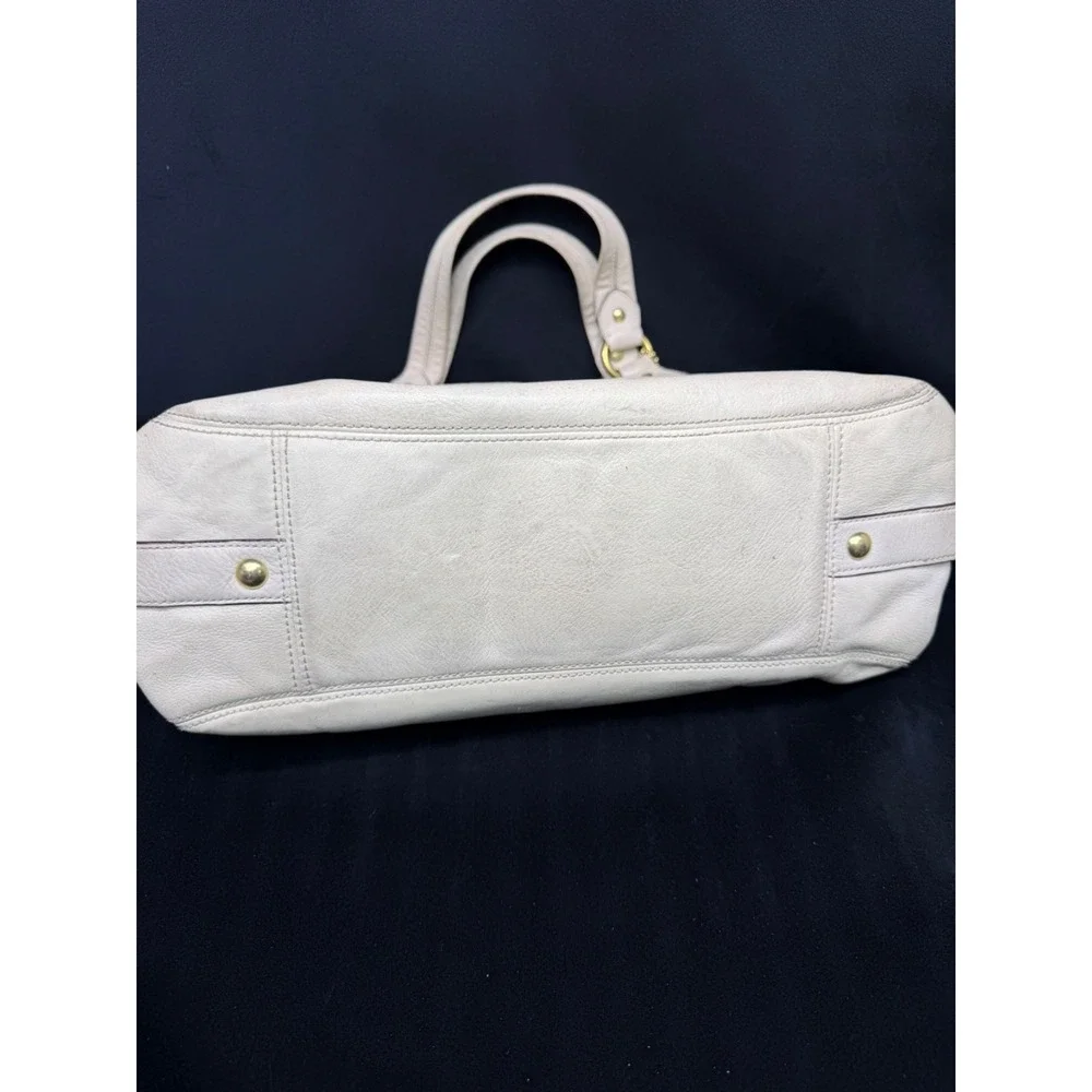 Coach Madison Maggie Ivory Slouchy Hobo Bag Y2K January 2010 #14336 Pink Lining